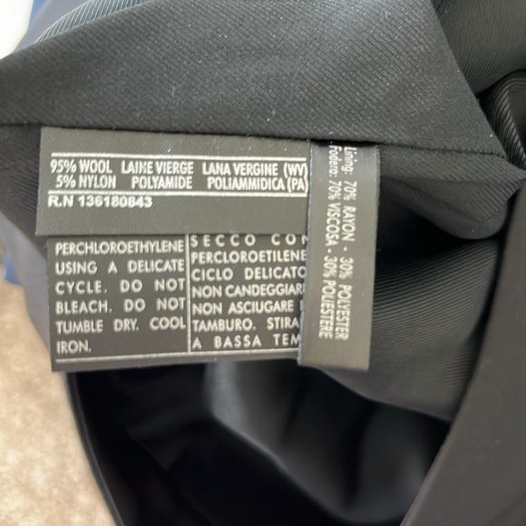 Salvatore Ferragamo Pleated Trouser Side Slit Pocket Pencil Skirt Wool - Picture 7 of 8